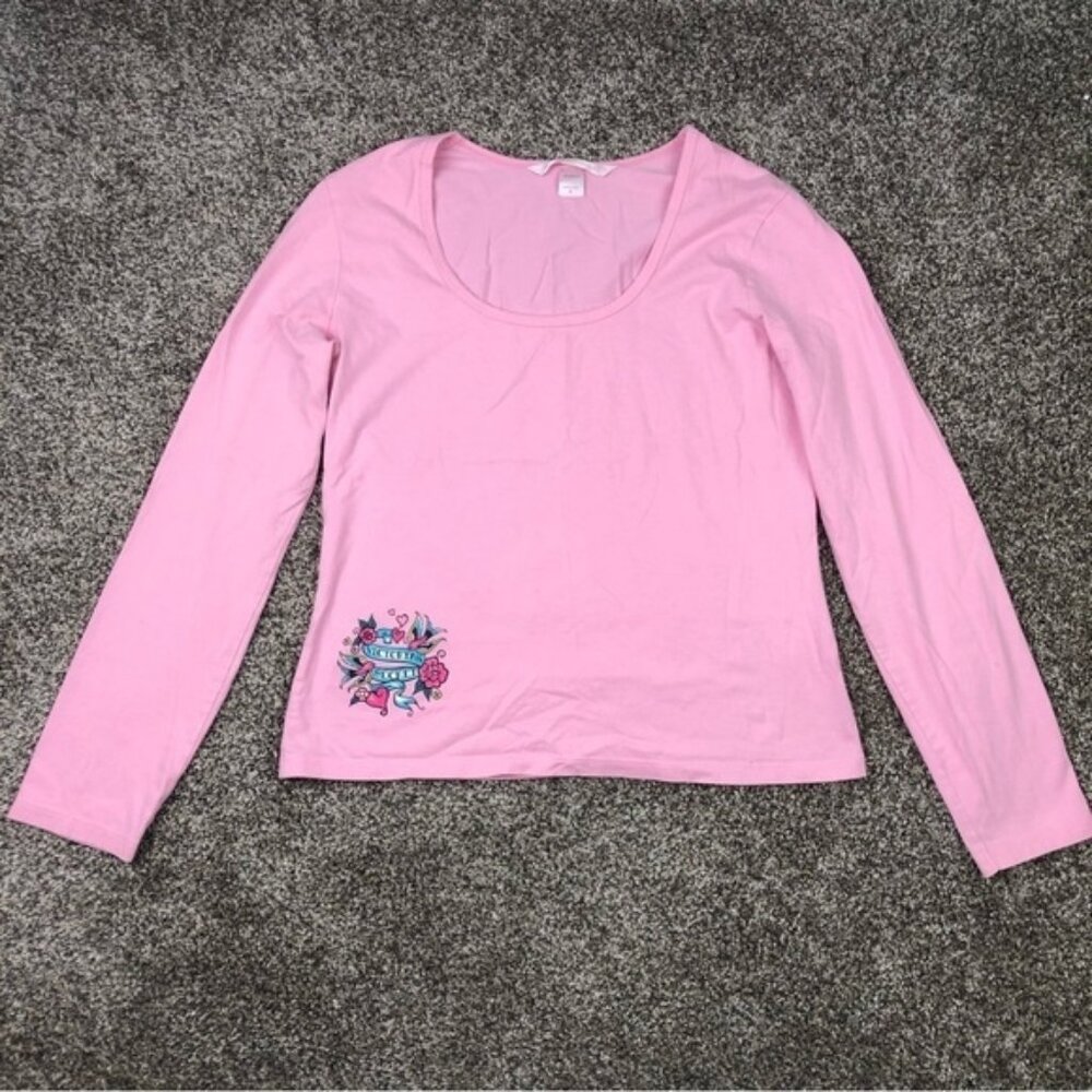 Victoria’s Secret Women’s Pink Scoop Neck Long Sleeve Size Small